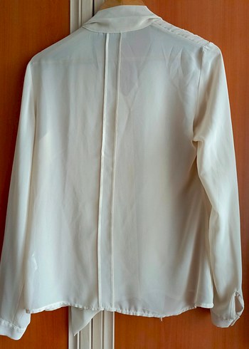 Bej transparan tarzı gömlek - Görsel 4