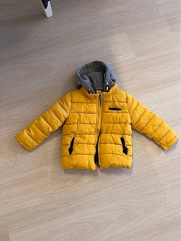 24-36 Ay Beden sarı Renk Erkek çocuk mont