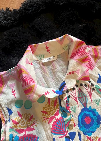 Çok Renkli Bohem Kız Elbisesi - Görsel 2