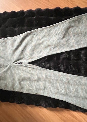 Kadın Gri turuncu kareli Roman marka 34-36 beden takım - Görsel 3