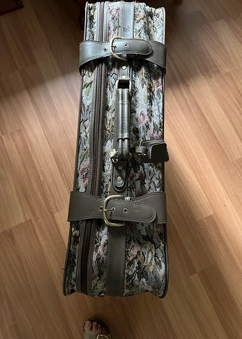 Bohem Desenli Gri Fermuarlı Valiz - Görsel 2