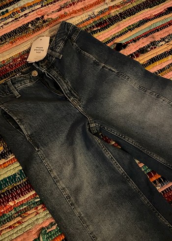 H&M jean pantalon bol paça - Görsel 7