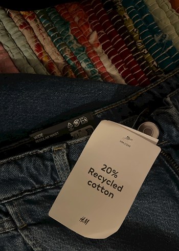 H&M jean pantalon bol paça - Görsel 4