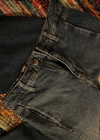 H&M jean pantalon bol paça - Görsel 3