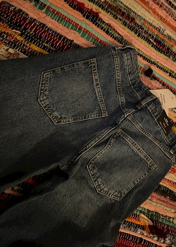 H&M jean pantalon bol paça - Görsel 2