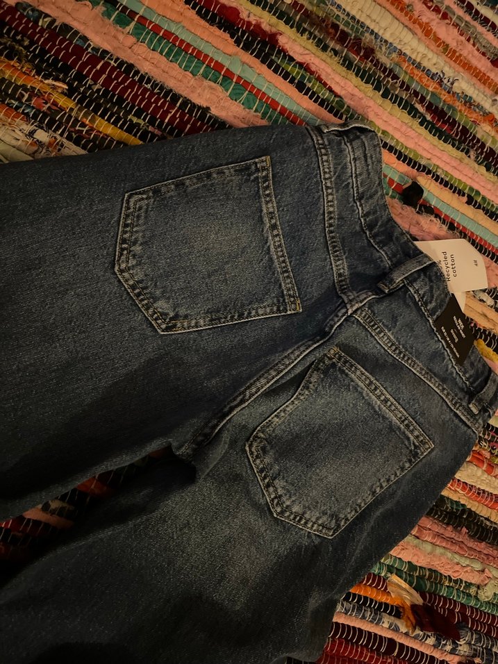 H&M jean pantalon bol paça - Görsel 2