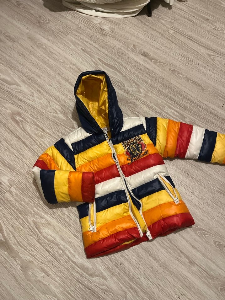 Çocuk Çok Renkli Kapüşonlu Fermuarlı Mont - Görsel 2