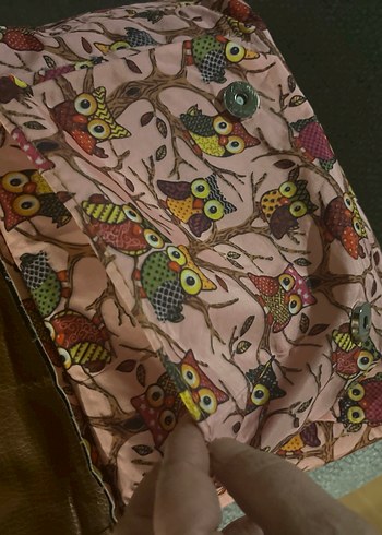 Pembe baykuş Desenli Bohem pembe  Sırt Çantası - Görsel 6