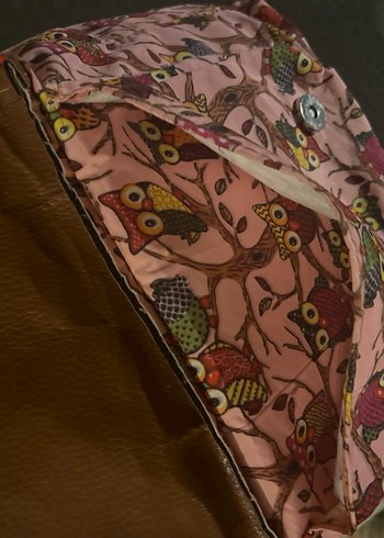 Pembe baykuş Desenli Bohem pembe  Sırt Çantası - Görsel 9