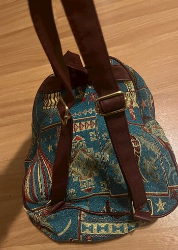 Bohem Çok Renkli Fermuarlı Sırt Çantası - Görsel 4