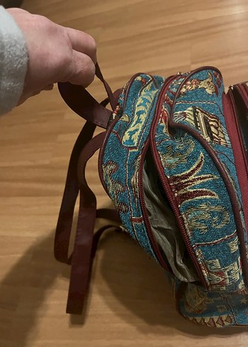 Bohem Çok Renkli Fermuarlı Sırt Çantası - Görsel 3