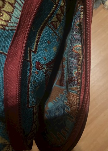 Bohem Çok Renkli Fermuarlı Sırt Çantası - Görsel 6