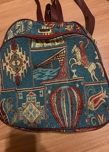 Bohem Çok Renkli Fermuarlı Sırt Çantası - Görsel 8