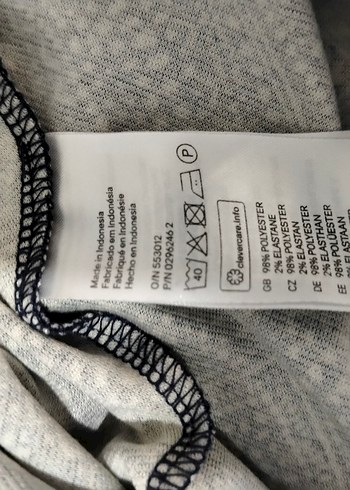 s Beden gri Renk H&M Desenli Kolsuz Uzun Elbise