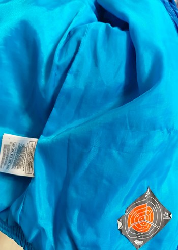 Adidas orjinal Erkek Çocuk Mavi Kapüşonlu Fermuarlı Mont - Görsel 7