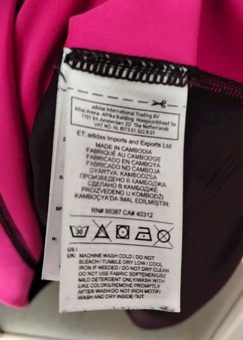 Adidas orjinal yurtdışından Pembe Atlet Spor Üstü - Görsel 7