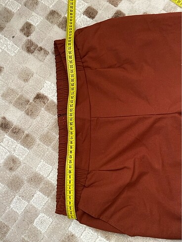 Kiremit renk kumaş patolon - Görsel 2