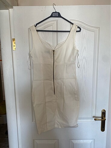 Kalp yaka kırk beyaz elbise - Görsel 2