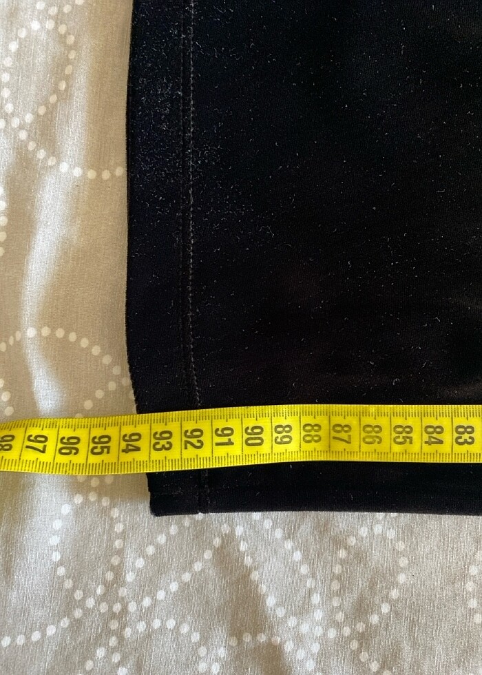 Kadife siyah elbise - Görsel 3