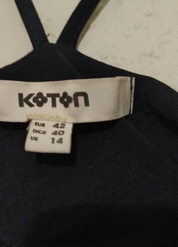 42 Beden Koton siyah elbise