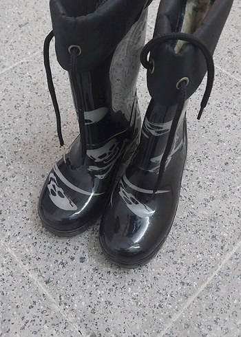 Kemerli Siyah Gotik Erkek Çizme 27 28 numara - Görsel 3