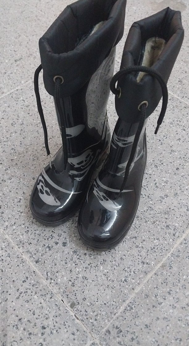 Kemerli Siyah Gotik Erkek Çizme 27 28 numara - Görsel 3