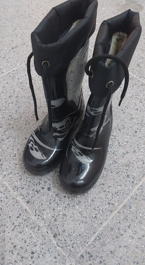 Kemerli Siyah Gotik Erkek Çizme 27 28 numara - Görsel 2