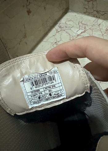 Beyaz Deri Platform Topuklu Kadın Bot - Görsel 6