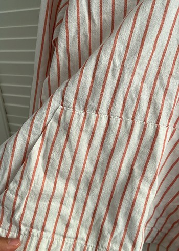 Erkek Çocuk Uzun Kollu Çizgili Keten Gömlek - Görsel 3