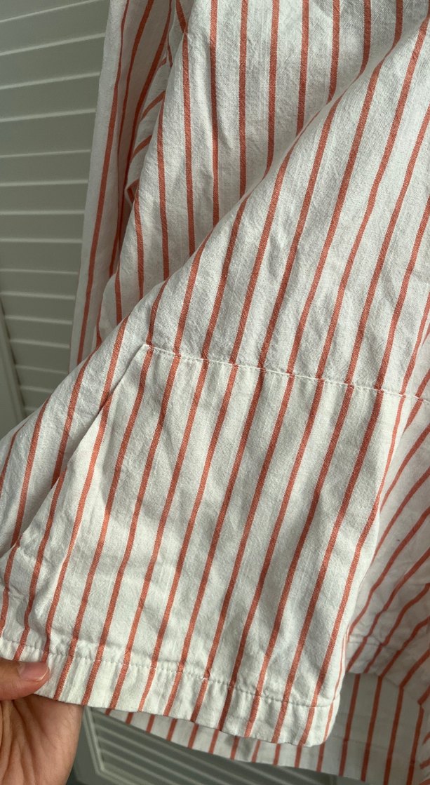 Erkek Çocuk Uzun Kollu Çizgili Keten Gömlek - Görsel 3