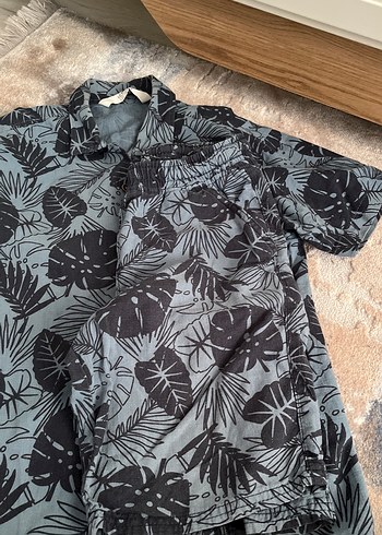 Erkek Çocuk Kısa Kollu gömlek ve şort takımı - Görsel 3