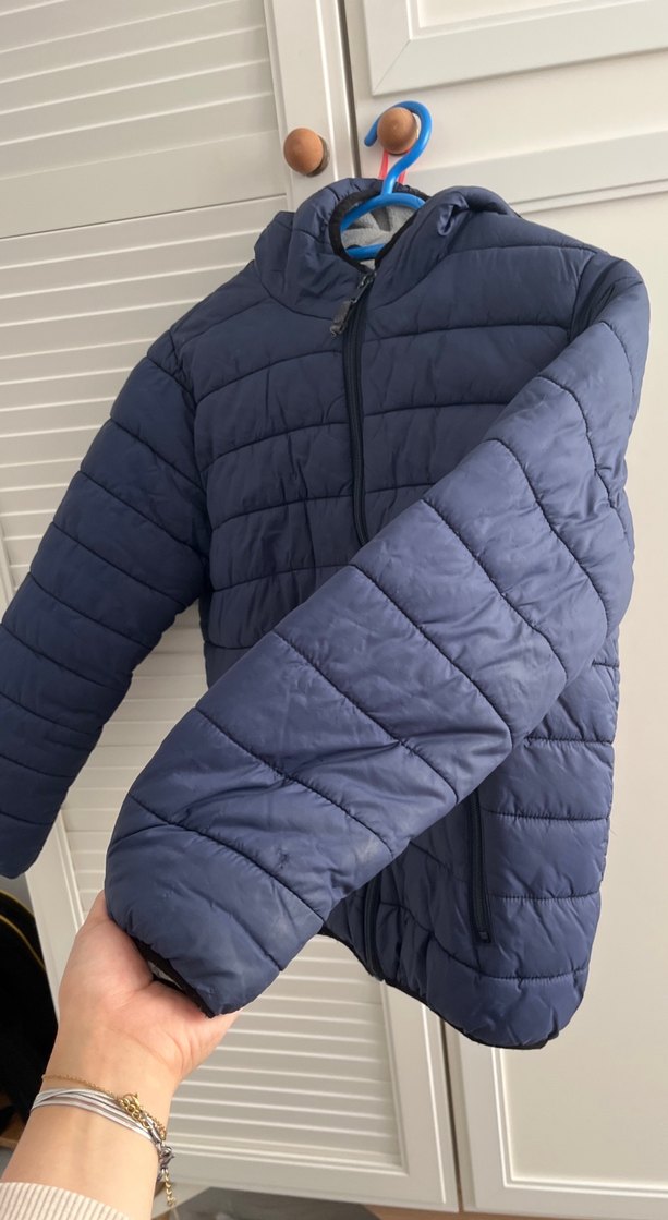 Defacto Erkek Çocuk Mavi Fermuarlı Mont - Görsel 2