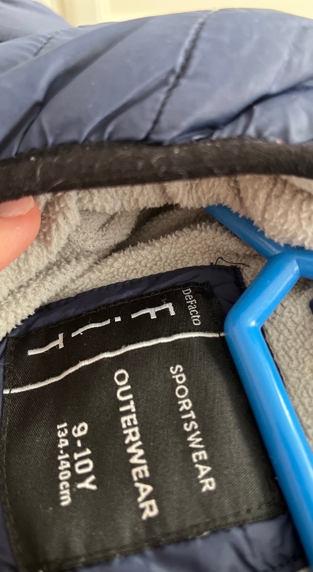 Defacto Erkek Çocuk Mavi Fermuarlı Mont - Görsel 4