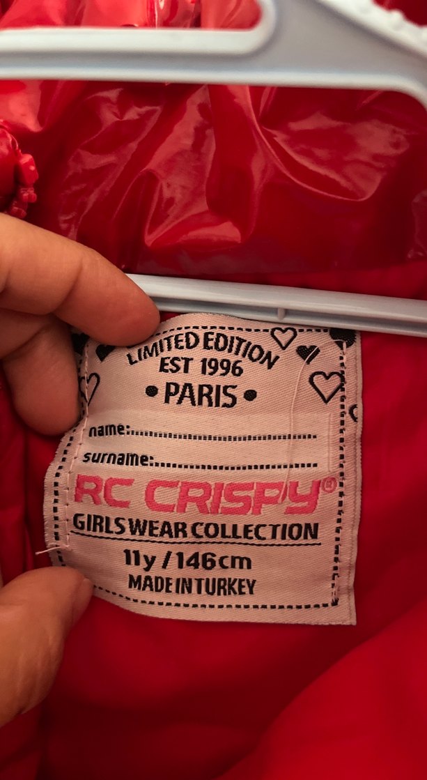 Parlak Kırmızı Fermuarlı Kız çocuk Yelek - Görsel 3