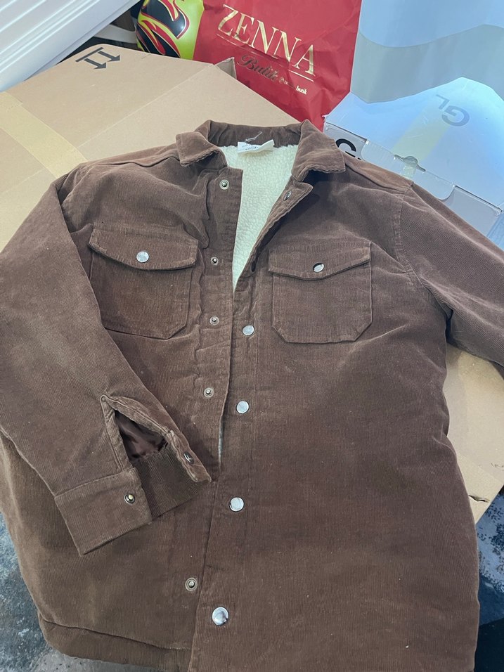 Erkek çocuk Kahverengi kadife Düğmeli Ceket - Görsel 2