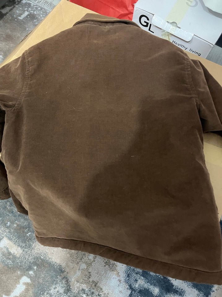 Erkek çocuk Kahverengi kadife Düğmeli Ceket - Görsel 3