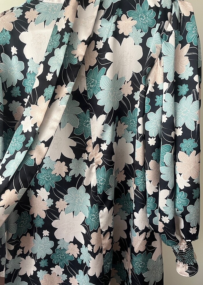 Pamuk saten tunik çok şok etiketli - Görsel 2