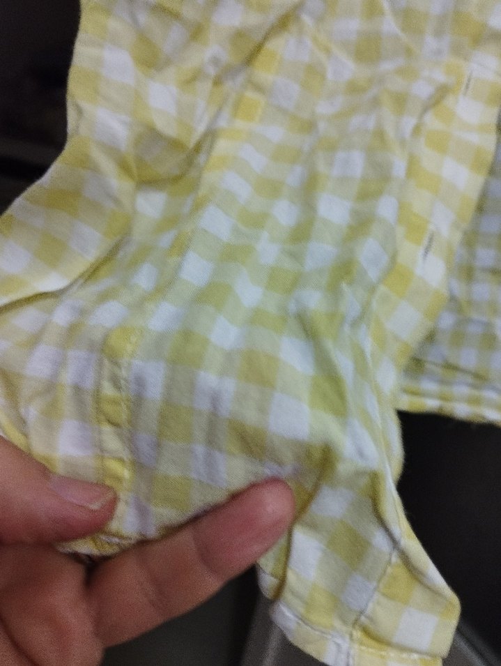 Sarı Pamuklu Düğmeli Kısa Kollu Gömlek - Görsel 5