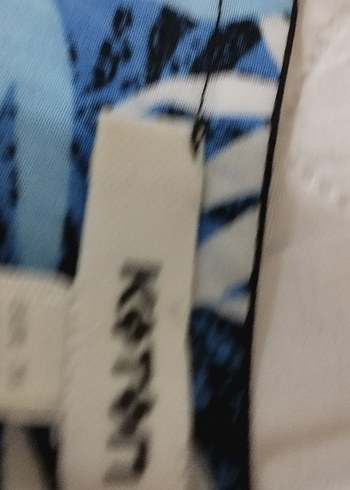 Mavi Baskılı Uzun Kollu Kadın Bluz - Görsel 8