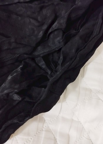 Siyah Fırfırlı Midi  Etek - Görsel 5