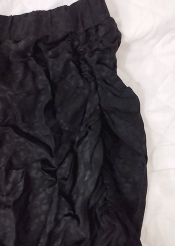 Siyah Fırfırlı Midi  Etek - Görsel 6