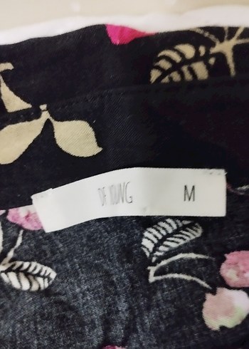 Pembe Desenli Uzun Kollu Kadın Gömlek - Görsel 15