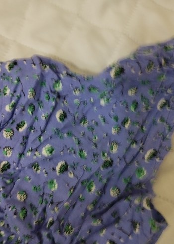 Düğmeli Kısa Kollu Keten Kadın elbise - Görsel 9