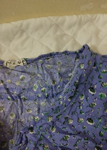 Düğmeli Kısa Kollu Keten Kadın elbise - Görsel 8