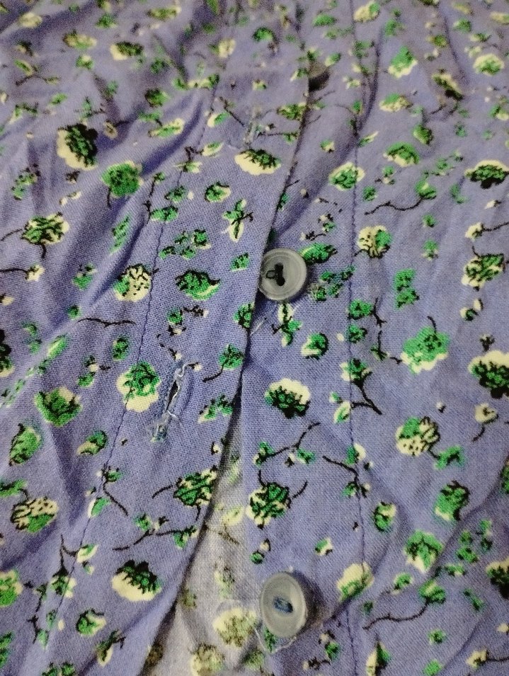 Düğmeli Kısa Kollu Keten Kadın elbise - Görsel 4