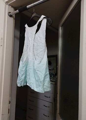 Beyaz Keten Askısız Salaş Atlet - Görsel 6