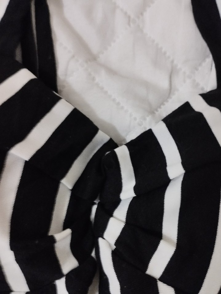 Siyah Beyaz Zebra Desenli Midi Mayo - Görsel 4