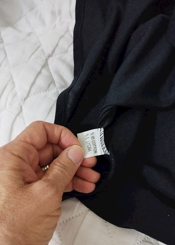 Siyah Keten Düğmeli Kolsuz Gömlek - Görsel 10