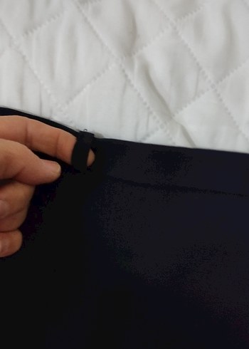 Siyah Piliseli Mini Etek - Görsel 4