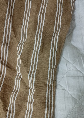 Kadın Kahverengi Keten Salaş Pilili Pantolon - Görsel 12